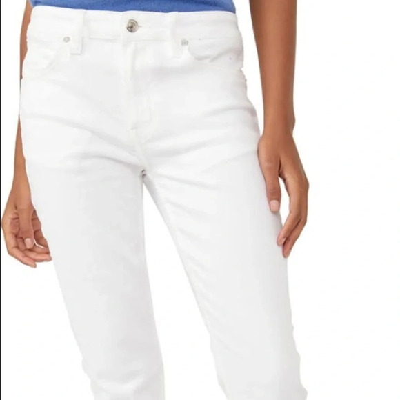 Free People We The Free Carmen High Waist Flare Jeans in Optic White - Size 31 - Picture 1 of 10